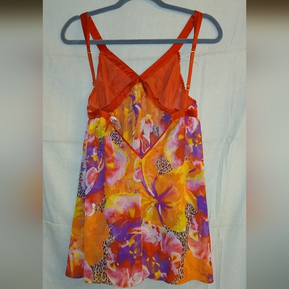 Very Sexy by Victoria's Secret Vibrant Floral Babydoll Gown - Picture 12 of 14